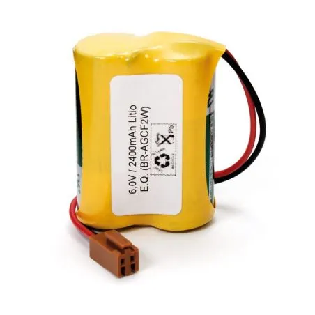 Pilhas de lítio 6V CR17450 com conector