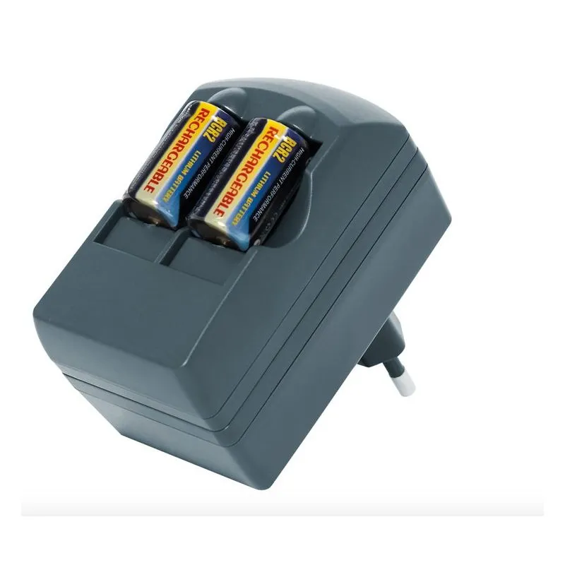 Carregador + pilhas CR123