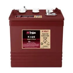 (Modelo antigo) Trojan Motive T-125 6V 240Ah Bateria de Chumbo-Ácido Inundada de Ciclo Profundo