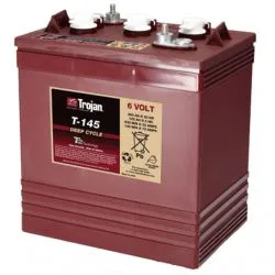 (Modelo antigo) Trojan Motive T-145 6V 260Ah Bateria de Chumbo-Ácido Inundada de Ciclo Profundo