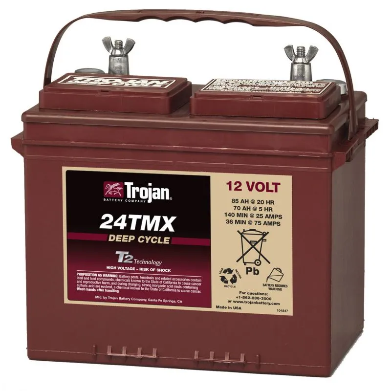 Bateria de Chumbo-Ácido 12V 85Ah Trojan 24TMX Ciclo Profundo