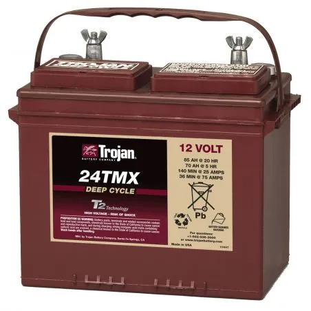 Bateria de Chumbo-Ácido 12V 85Ah Trojan 24TMX Ciclo Profundo