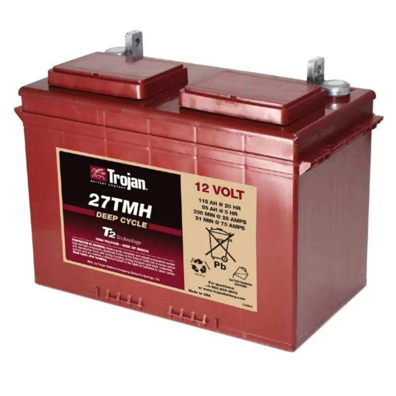 Bateria de Chumbo-Ácido 12V 105Ah Trojan 27TMX Deep Cycle