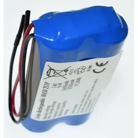 Pack de Baterias de Lítio 18650 7.4 V 2600mAh