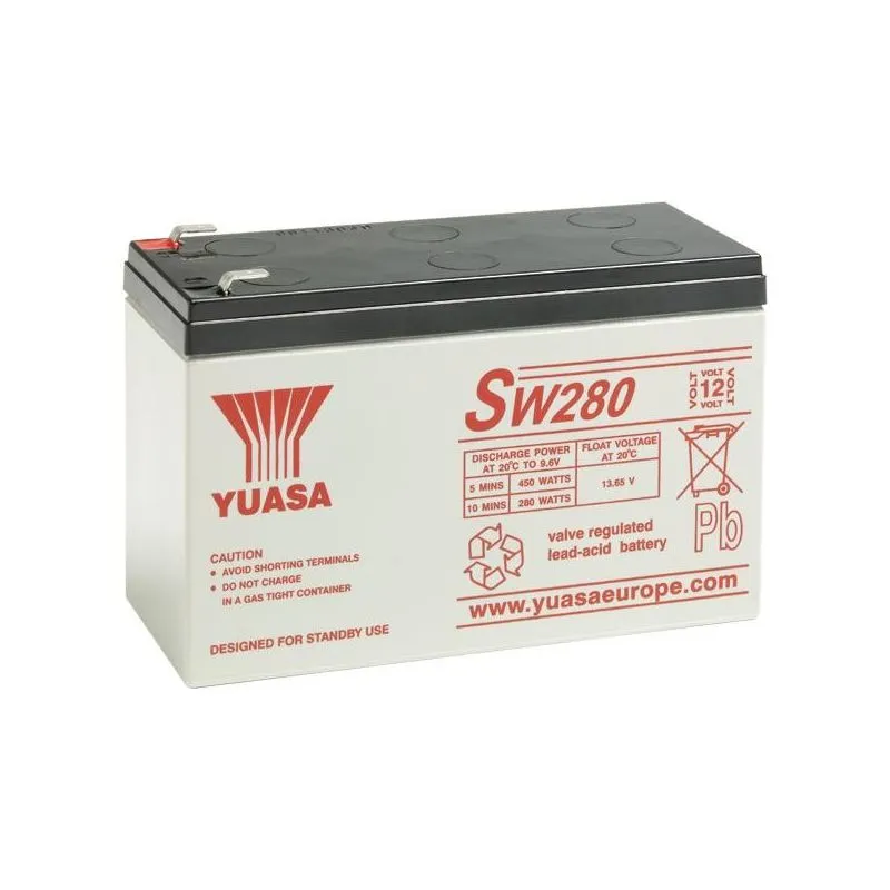 Bateria de Chumbo-Ácido AGM 12V 7.8Ah YUASA SW280