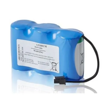 Bateria de Lítio 3HAC16831-1 (Pilhas LiSOCl2 + Conector) para Robôs ABB 10.8V e 17000mAh
