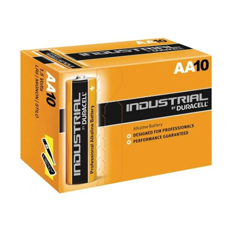 Pilhas Alcalinas AA LR6 Duracell Industrial substituídas por Procell Constant Power (10 Unidades)