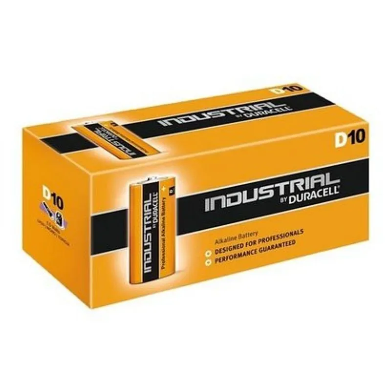 Pilhas Alcalinas D LR20 Duracell Industrial substituídas por Procell Constant Power (10 Unidades)