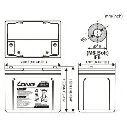 Bateria GEL LONG 12V 75Ah