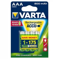 Pilhas Recarregáveis Varta AAA 800mah