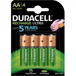 Pilhas Recarregáveis Duracell AA 2500mah