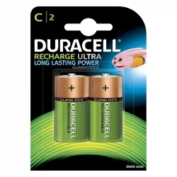 Pilhas Recarregáveis Duracell C 3000mah