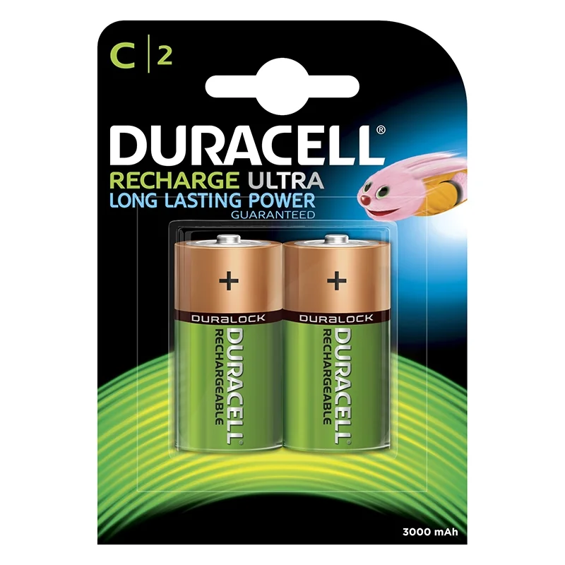 Pilhas Recarregáveis Duracell C 3000mah