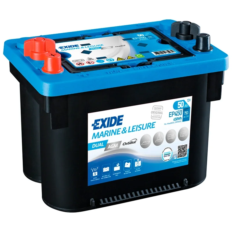 Bateria Exide EP450 Dual AGM 50Ah