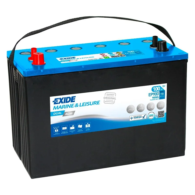 Bateria Exide EP900 Dual AGM 100Ah