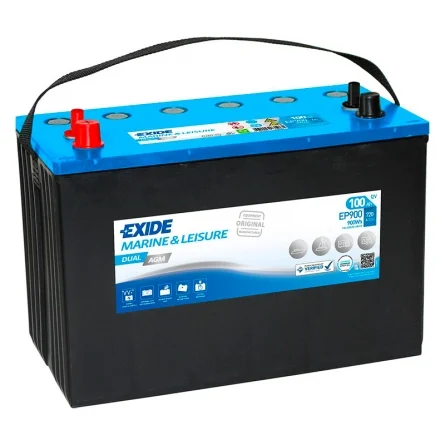 Bateria Exide EP900 Dual AGM 100Ah