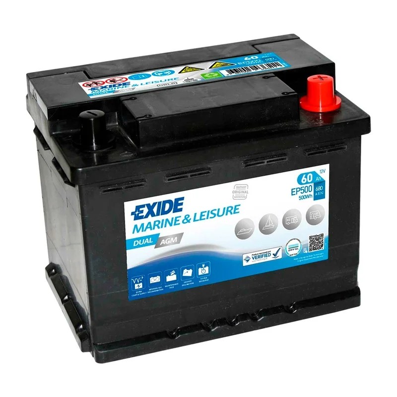 Bateria Exide EP500 Dual AGM 60Ah