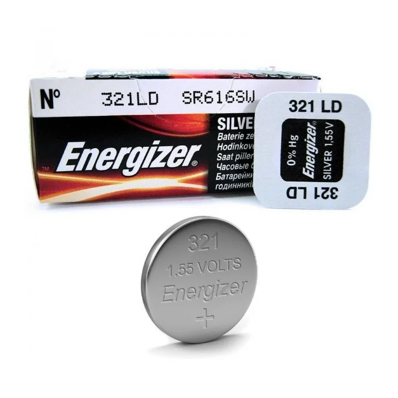 Pilhas Botão Óxido de Prata Energizer 321 DL (1 Unidade)