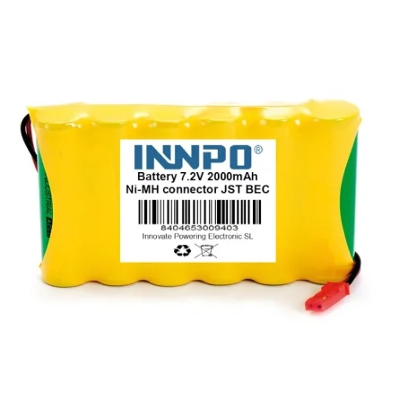 Bateria 7.2 v 2000mah conector JST BEC