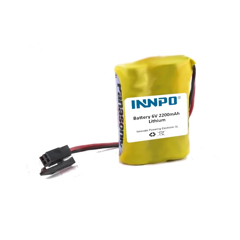 Bateria Lítio + Conector A98L-0031-0011-L PLC 6V 2200mAh