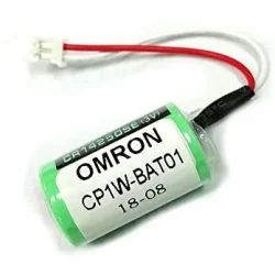 CP1W-BAT01 Bateria de Lítio (Pilha + Conector) para Controlador Lógico Programável (PLC) 3V - 850mAh Omron Série CP1