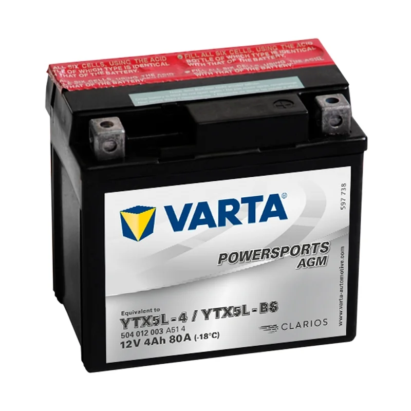 Bateria Varta YTX5L-BS AGM 4Ah