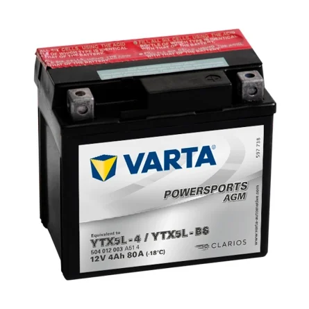 Bateria Varta YTX5L-BS AGM 4Ah