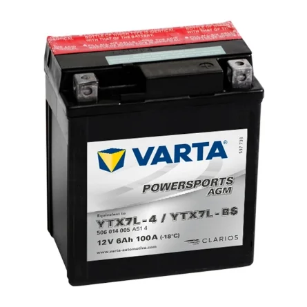 Bateria Varta YTX7L-BS AGM 6Ah