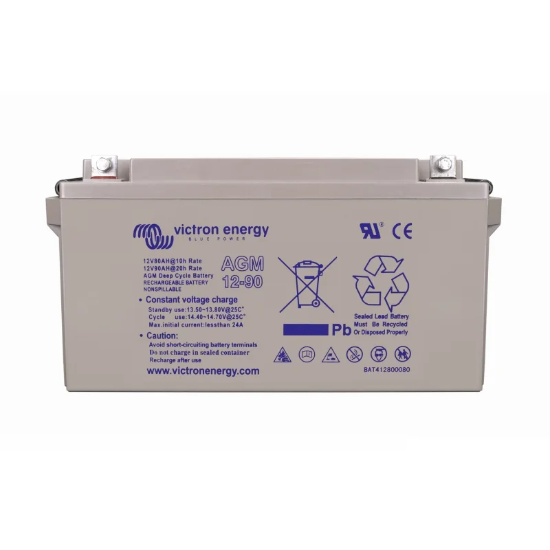 Bateria de Chumbo-Ácido AGM 12V 90Ah Victron Cíclica
