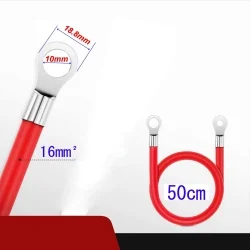 Cabos de conexão de bancada de baterias com terminal