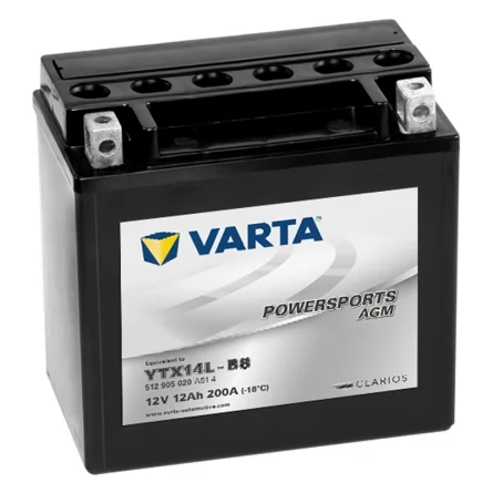 Bateria Varta YTX14L-BS AGM 12Ah