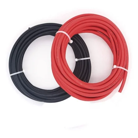 Cabo solar 6mm Vermelho e preto 5 metros