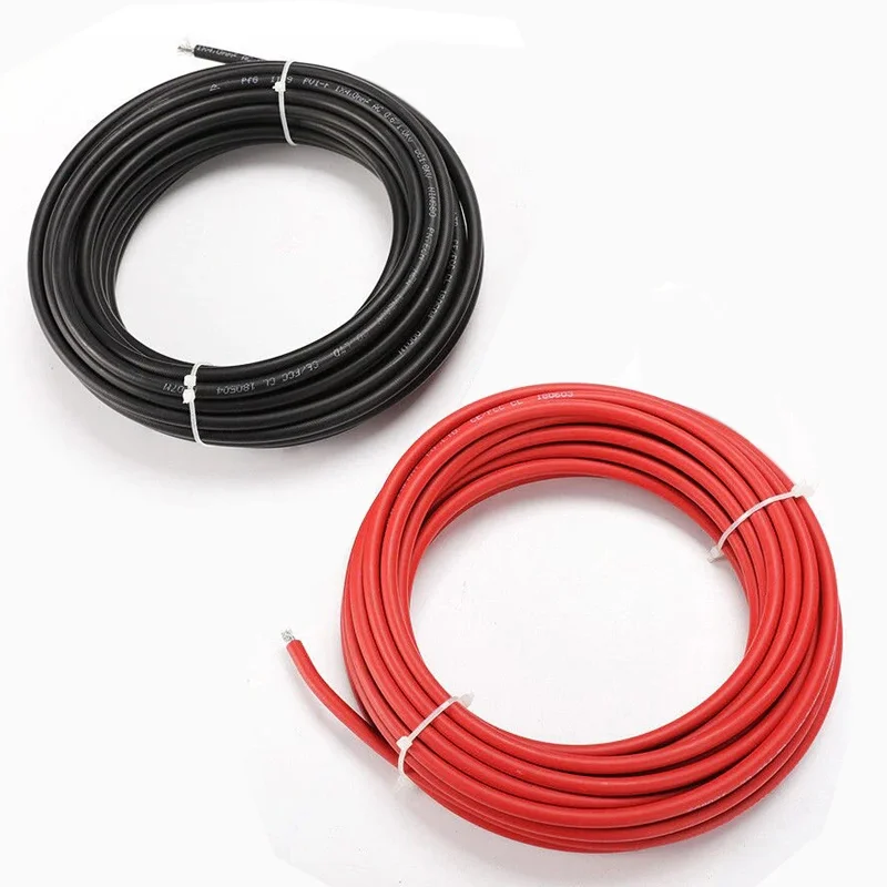 Cabo solar 6mm Vermelho e Preto 10 metros