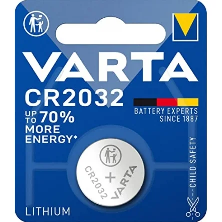 Pilhas Botão Lítio Varta CR2032 (1 Unidade)
