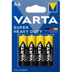 Pilhas Zinco-Carbono Varta AA Super Heavy Duty (4 Unidades)