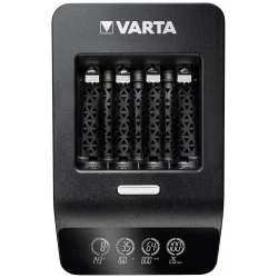 Carregador ultrarrápido Varta LCD para pilhas recarregáveis ​​AA, AAA Ni-Mh com 4 pilhas AA 2100mAh