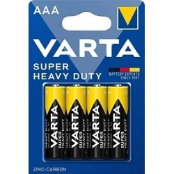 Pilhas Zinco-Carbono Varta AAA Super Heavy Duty (4 Unidades)