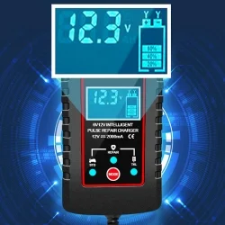 Carregador de baterias de chumbo de 6V e 12V de 2A