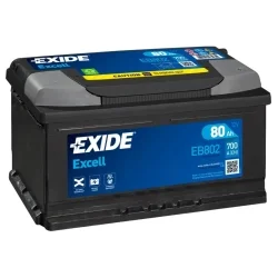 Bateria Exide Excell EB802 80Ah