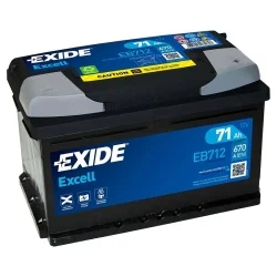 Bateria Exide Excell EB712 71Ah
