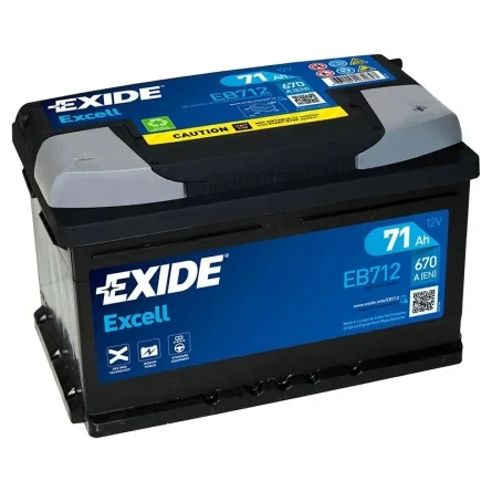 Bateria Exide Excell EB712 71Ah