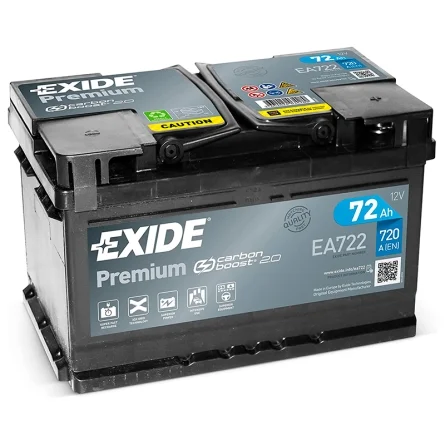 Bateria Exide Premium EA722 72Ah
