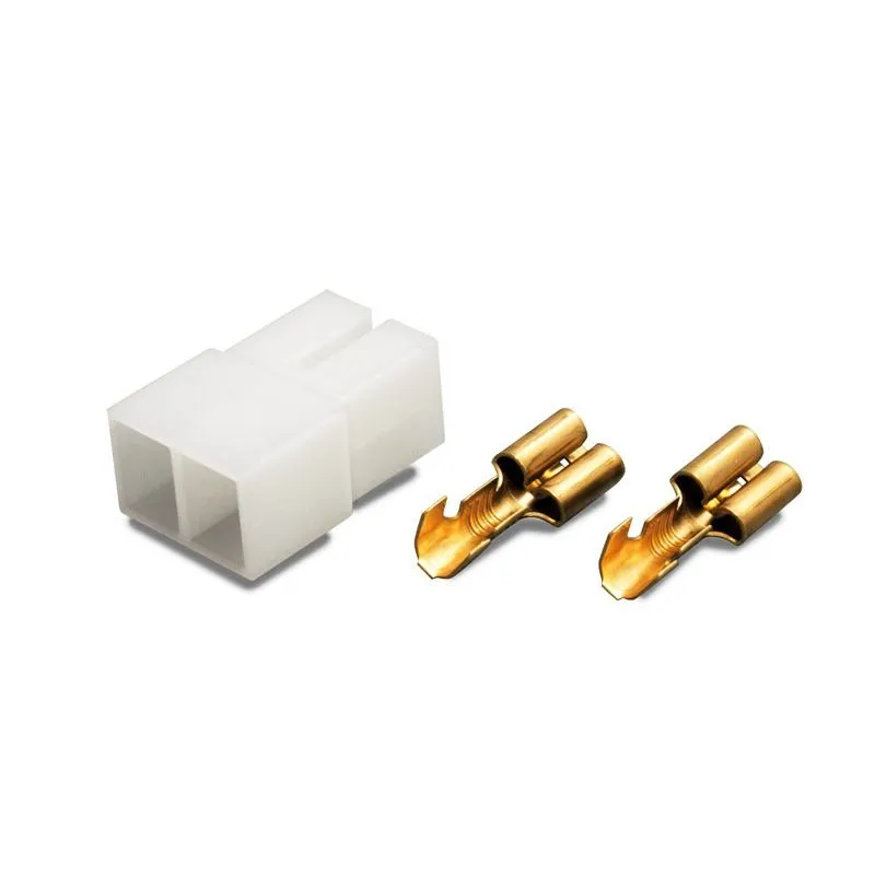 Conector aéreo Faston fêmea, 2 pinos