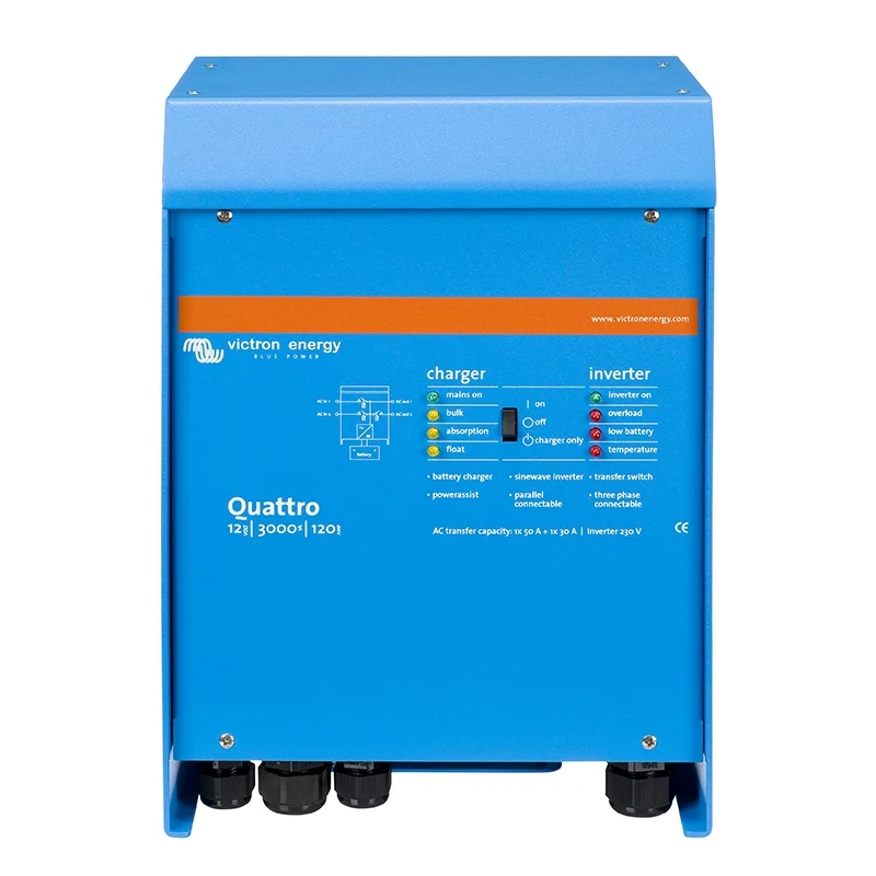 Victron Quattro 12/3000/120-50/50 230V Inversor Carregador