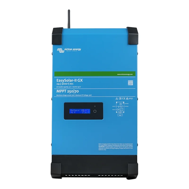 Victron EasySolar-II 24/3000-70/32 MPPT 250/70 GX Inversor Carregador e Controlador de Carga Solar (Solução Tudo-em-Um)