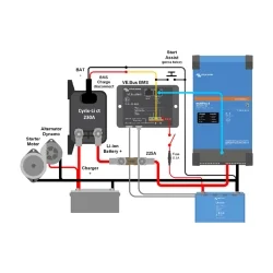 Combinador de Bateria Victron Cyrix-Li-ct 12/24V 230A Intelligent Combiner