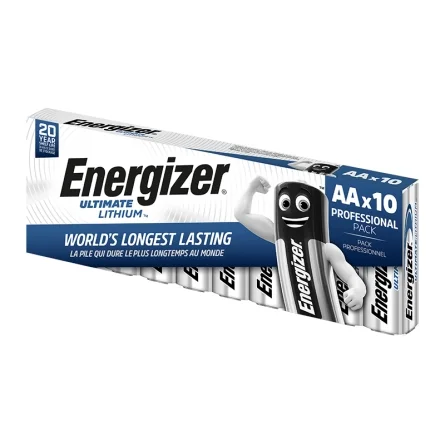 Pilhas de Lítio AA Energizer Ultimate Lithium (10 Unidades)