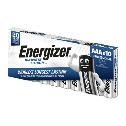 Pilhas de Lítio AAA Energizer Ultimate Lithium (10 Unidades)