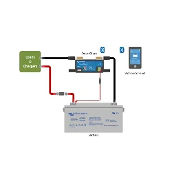 Monitor de Bateria Victron SmartShunt 2000A/50mV com Bluetooth