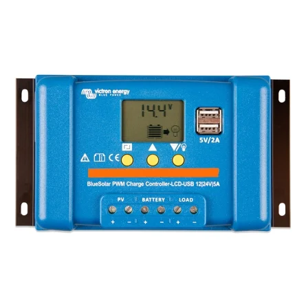 Controlador de Carga Victron BlueSolar PWM-LCD & USB 12/24V 5A
